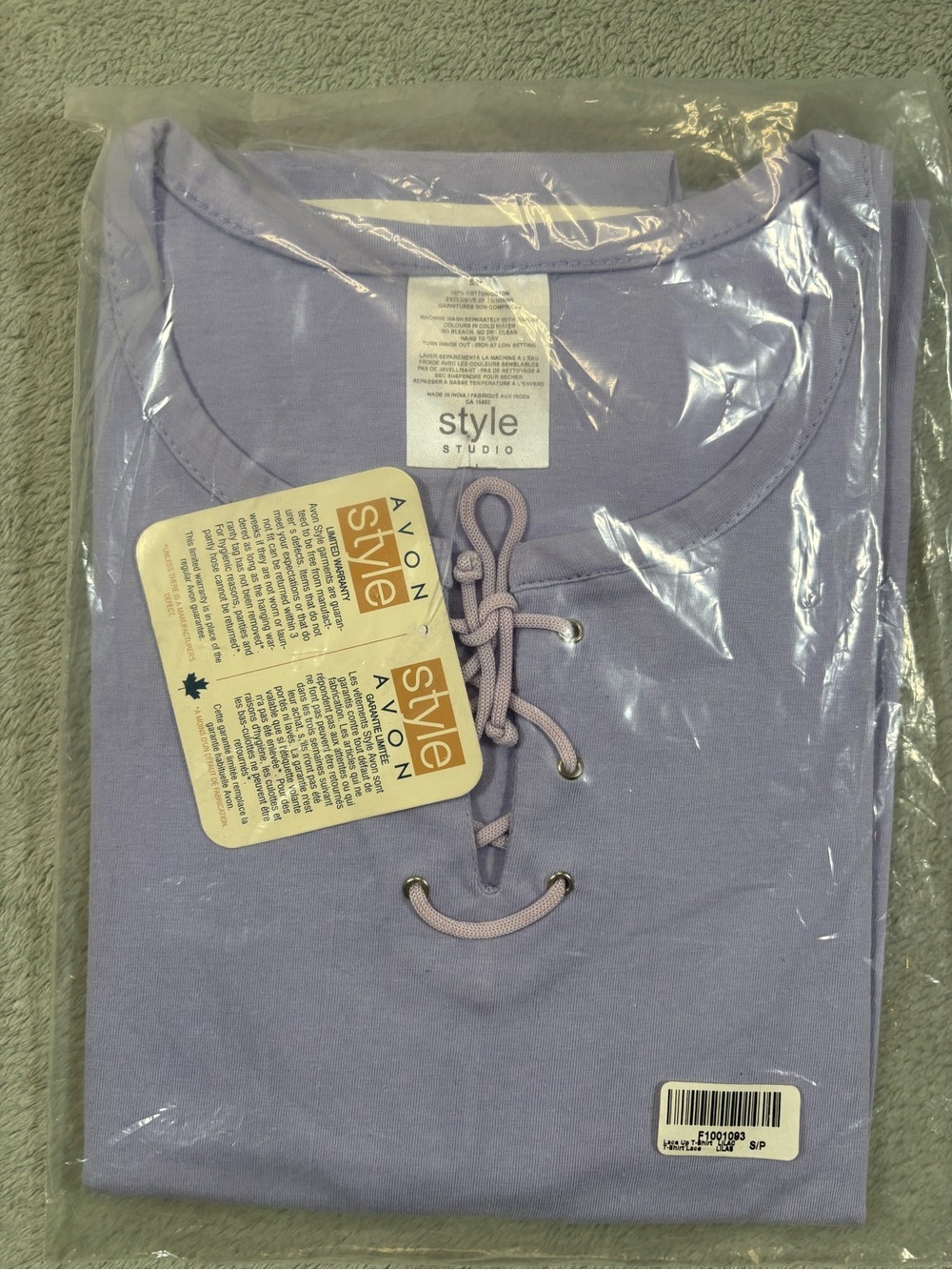 LOT OF 2 Avon Style Tops Size Small NWT Deadstock Lavender Floral